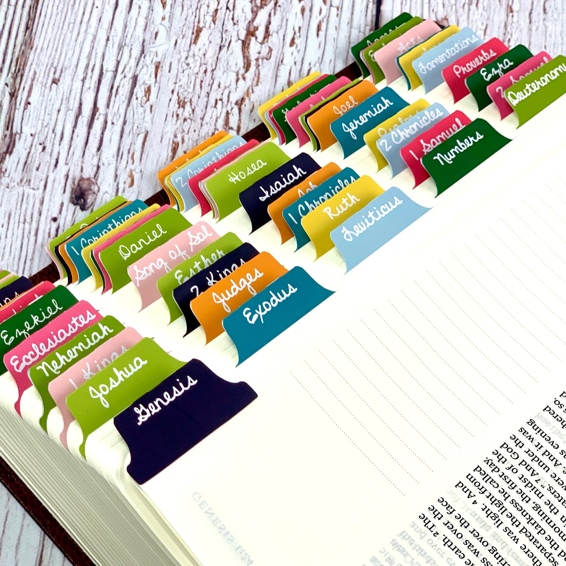 How to apply your Bible Study Collective Bible Tabs