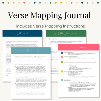 Printable Verse Mapping Journal - Digital
