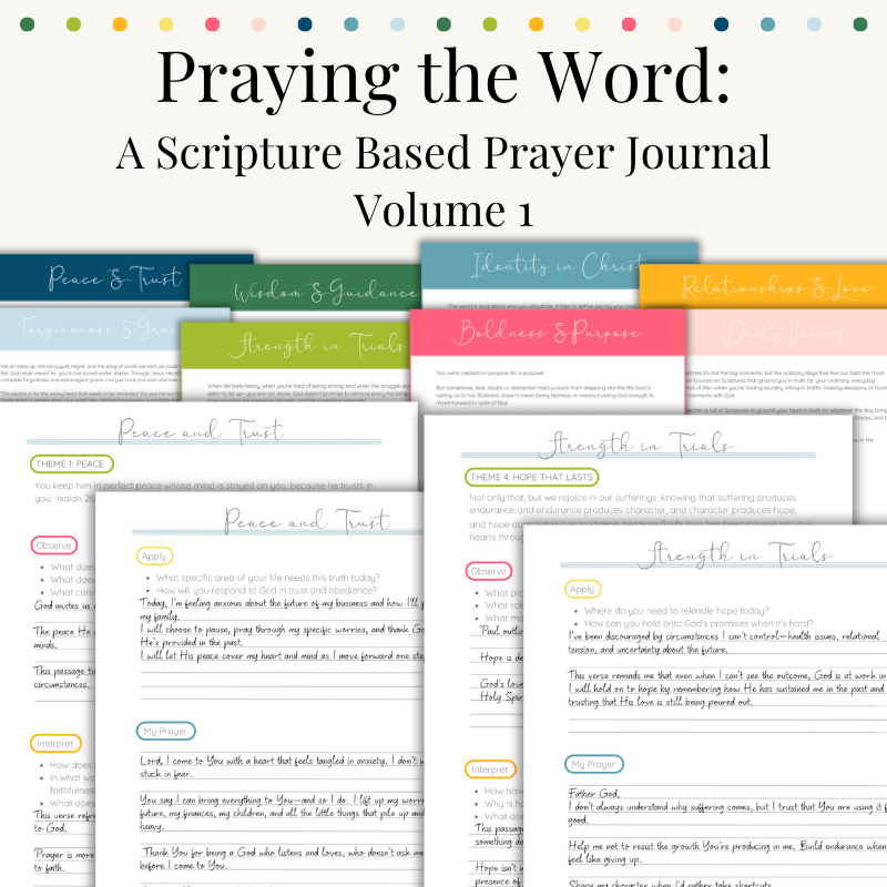 Praying the Word - Volume 1