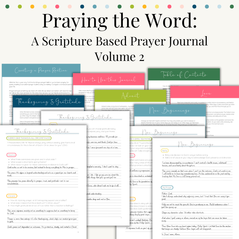Praying the Word - Volume 2