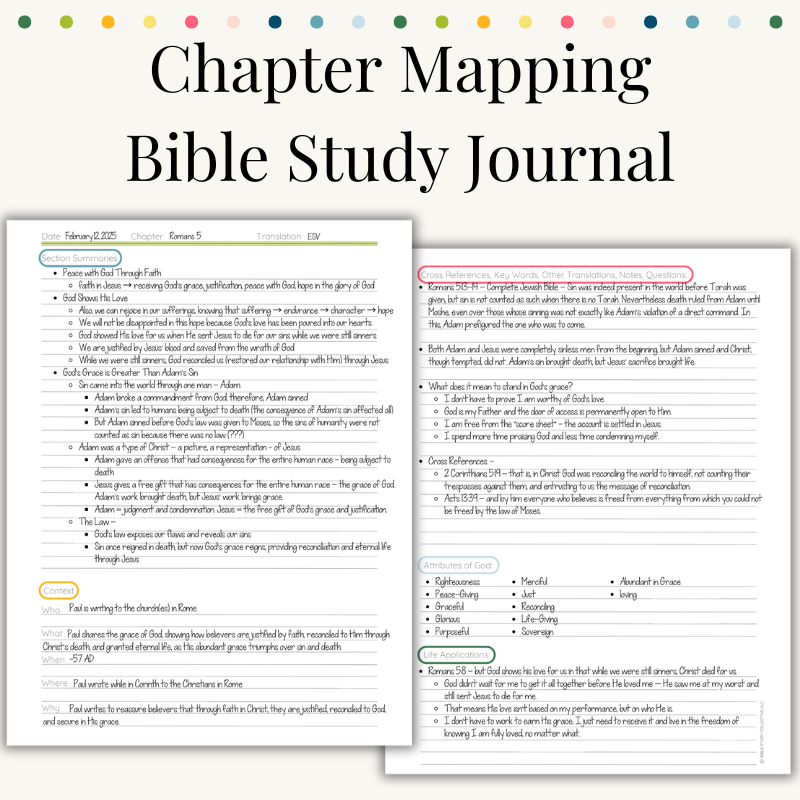 Chapter Mapping Bible Study Journal - Digital – Bible Study Collective