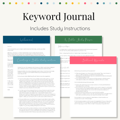Keyword Bible Study Journal - Digital