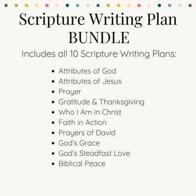 Scripture Writing Plans BUNDLE |  Printable