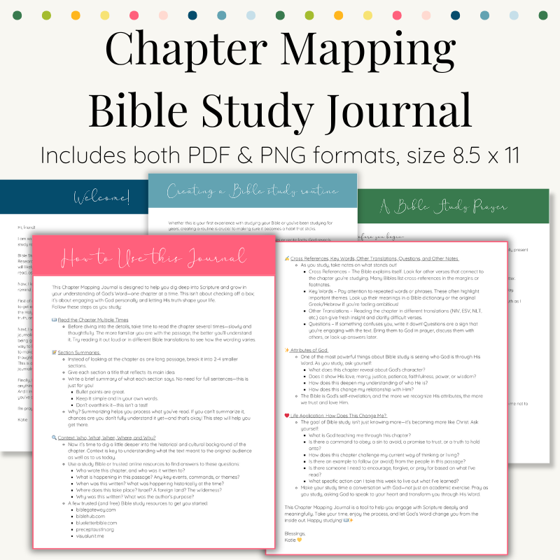 Bible Study & Prayer Journal Bundle - Digital