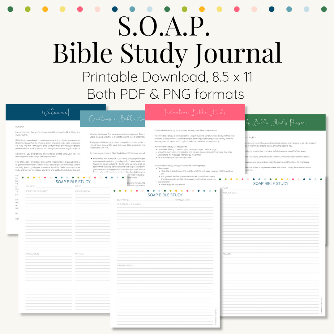 SOAP Bible Study Journal - Digital – Bible Study Collective