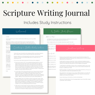 Scripture Writing Journal - Digital