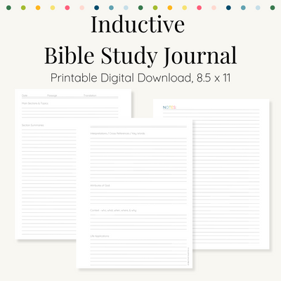 Inductive Bible Study Journal - Digital