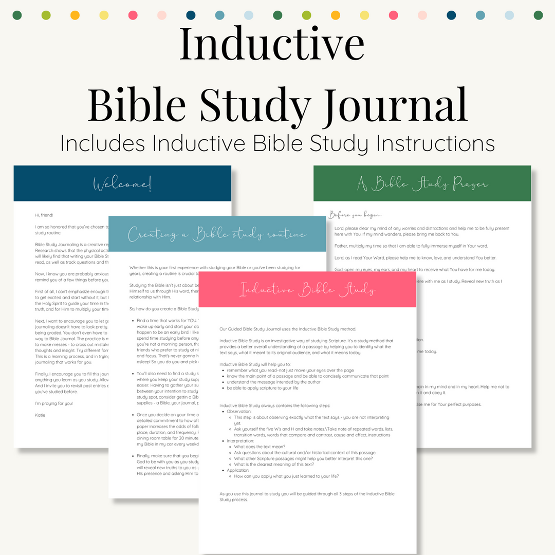 Inductive Bible Study Journal - Digital – Bible Study Collective