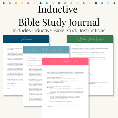 Inductive Bible Study Journal - Digital