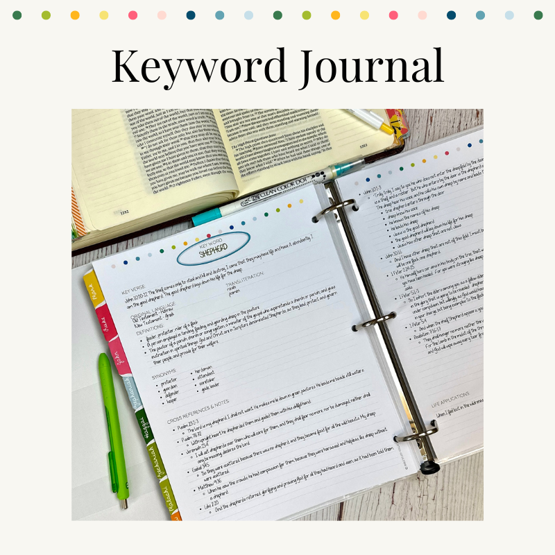 Keyword Bible Study Journal - Digital