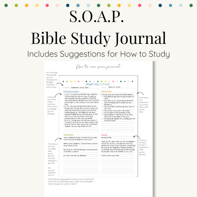 SOAP Bible Study Journal - Digital