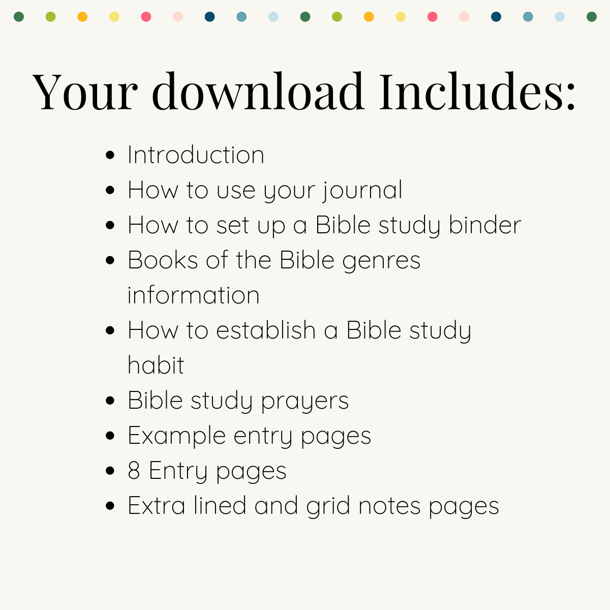 Books of the Bible Study Journal - Digital