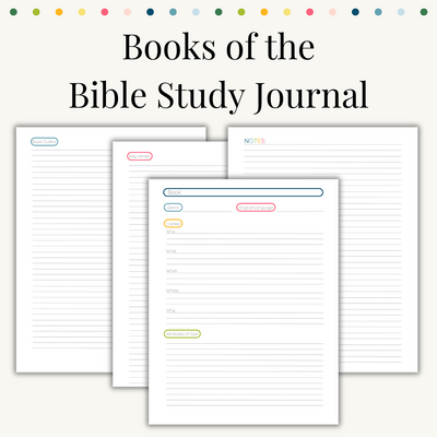 Books of the Bible Study Journal - Digital