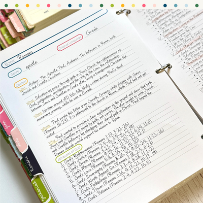 Books of the Bible Study Journal - Digital