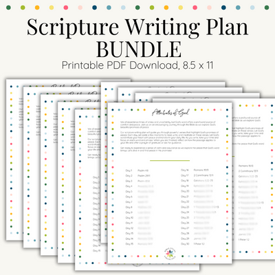 Scripture Writing Plans BUNDLE |  Printable