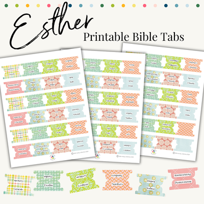 Esther Printable Bible Tabs