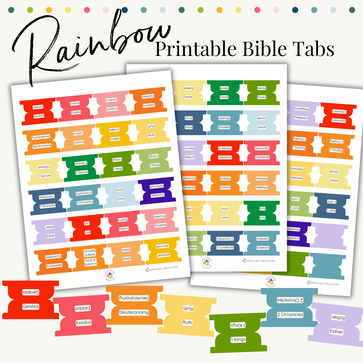 Rainbow Printable Bible Tabs Bible Study Collective Rainbow Printable Bible Tabs Bible Study Collective