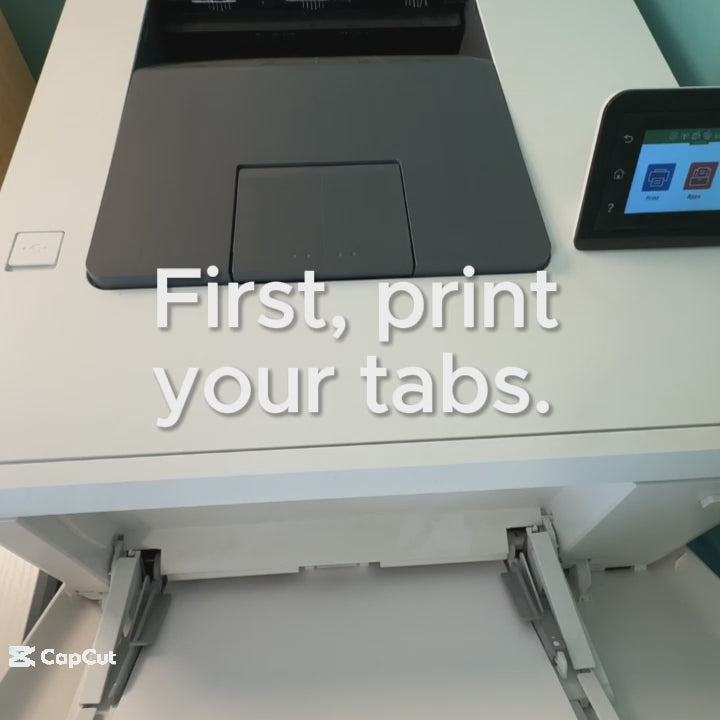 How to attach printable Bible Tabs video