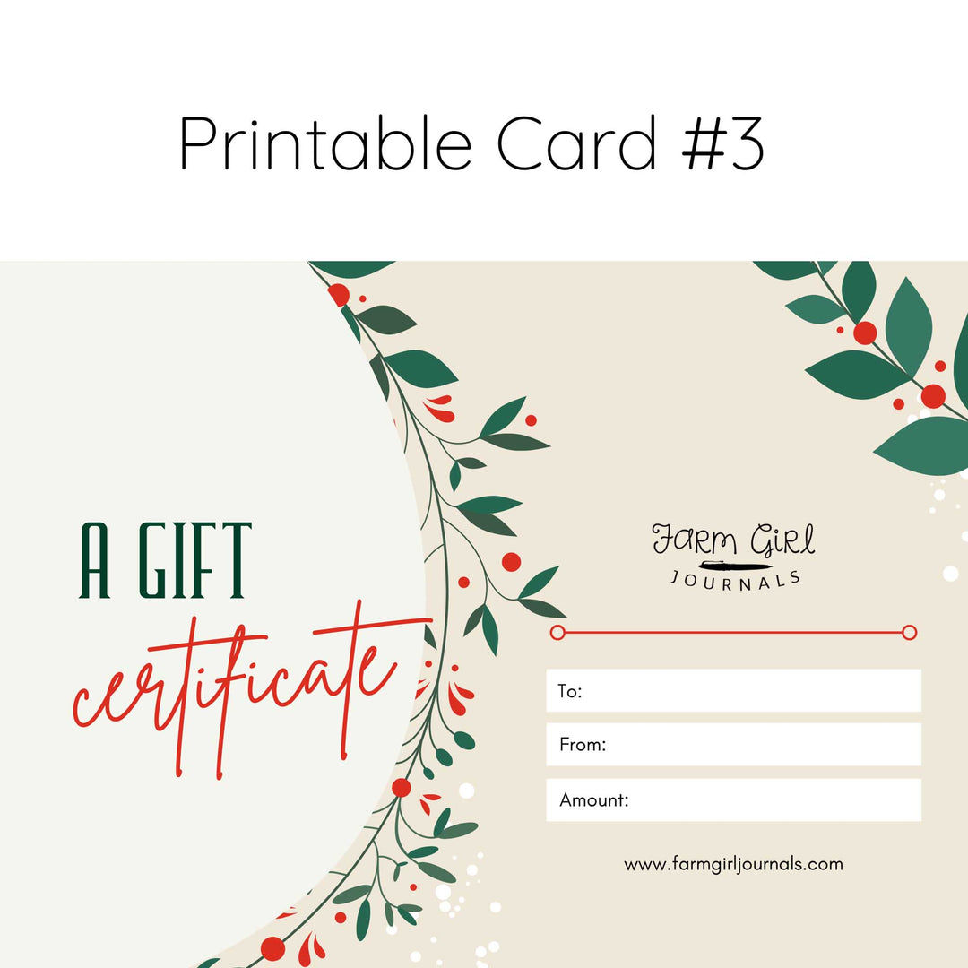 Gift Card $25.00 / Card #1, image size:1080x1080